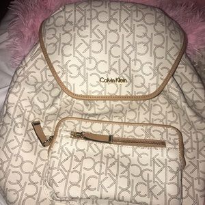 Calvin Klein Backpack, White.